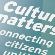 AGA Conference — Culture Matters - Visual & program - European Foundation center