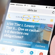 Oblis mobile - Site web mobile - Goldwasser Exchange