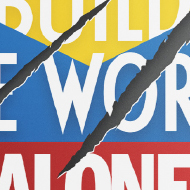 You can't build the world alone - Exposition poster and insert - Musée Juif de Belgique