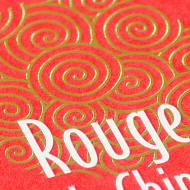 Rouge Chine - Bloc note, carte de visite, clé usb - Rouge Chine