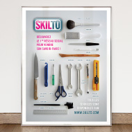 Skilto - Show me your skill! - Logo, poster and flyer - Skilto